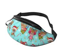 Sac banane vintage floral et cerise 14 x 35 cm, A19, Taille unique