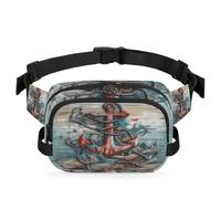 Sac banane vintage motif ancre marine multifonction pour voyage, sport, course à pied, sac banane pour femmes, hommes, filles, garçons, couleur, XL, Organiseur de sac