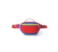 Sac banane vintage rétro pour homme et femme - Sac banane nostalgique des années 80 et 90 avec 2 poches à fermeture éclair, design à couleurs contrastées, idéal pour la randonnée, les festivals, les