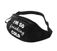 Sac Banane Voyage J'Ai Tellement Froid Unisexe Sac Poitrine Portable Waist Pack Pour Running Gym Homme 14X35Cm