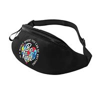 Sac Banane Voyage l'Autisme dans Un Monde Où L'On Peut Être n'importe Quoi Soyez Gentil Unisexe Sac Poitrine Réglable Sacoche Homme Bandouliere pour Homme Balade Randonnée 14X35Cm
