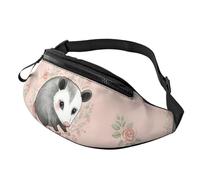 Sac Banane Voyage Loisir Sacoche Homme Bandouliere Opossums Désorientés Léger Sac À Taille pour Homme Balade Gym 14X35Cm