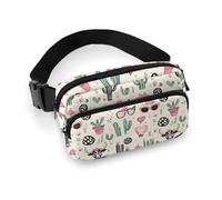 Sac banane Western Cactus 1 imprimé pour femme, sac banane tendance