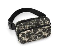 Sac banane western cowboy imprimé cheval blanc pour femme, sac banane tendance