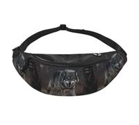 Sac banane Wolf Guard pour voyage, course à pied, mains libres | Polyester résistant. Sangle réglable. Poche pour téléphone. Idéal pour les voyages.