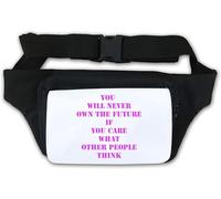 Sac banane « You Will Never own The Future » Blanc