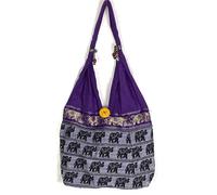 SAC BANDOUILÈRE ETHNIQUE HIPPIE ELEPHANT BOBO VIOLET