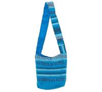 SAC BANDOUILÈRE ETHNIQUE HIPPIE OM BOBO BLEU