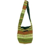 SAC BANDOUILÈRE ETHNIQUE HIPPIE OM BOBO VERT ANIS
