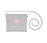 Sac bandouille re glitter argent et rose