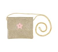 Sac bandouille re glitter or et rose
