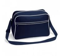 BagBase Sac à bandoulière BG014F NAV Mixte Rétro Bleu marine/blanc Medium