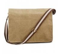 Quadra Sac à dos unisexe adulte Vintage Canvas Despatch Bag QD610 beige sahara