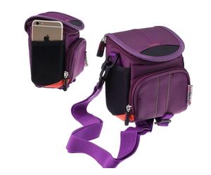 Sac bandouli re violet Navitech compatible avec la cam ra Sony ZV-1F Compact Vlogger
