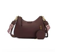 Sac bandouliÃšre demi-lune femme Mac Alyster Giulia Marron TU