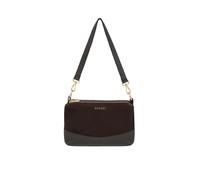 Sac bandouliÃšre en cuir et daim femme RyÅko Marron TU