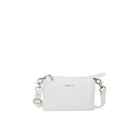 Sac bandouliÃšre en cuir Mandarina Duck Mellow Blanc 15x23x9 cm