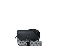 Sac bandoulière à rabat en toile siglée Chabrand Icone Toile Gris TU