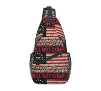 Sac Bandoulière Amérique 1776 Drapeau Américain Nous Le Peuple Antivol Sac À Poitrine Léger Bandouliere pour Randonnée École Gym