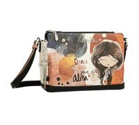 Sac bandoulière - Anekke - Alma - 3 compartiments - Noir - Synthétique