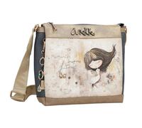 Sac bandoulière - Anekke - Memories - 3 compartiments - Synthétique - Noir/Blanc