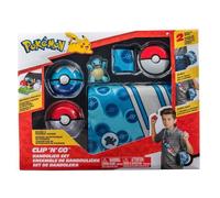 Sac bandoulière - BANDAI - Pokémon du dresseur - 2 Pokéballs - Ceinture ajustable - Figurine incluse
