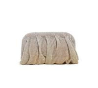 Sac BandoulièRe ChaîNe Pochette de soirée en strass brillant for femme, portefeuille pliable à clip en cristal, sac de luxe à chaîne for fête de mariage Pour Mariages, Cocktails, CéRéMonies(Color4)