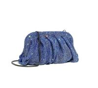 Sac BandoulièRe ChaîNe Pochette de soirée en strass brillant for femme, portefeuille pliable à clip en cristal, sac de luxe à chaîne for fête de mariage Pour Mariages, Cocktails, CéRéMonies(Color5)