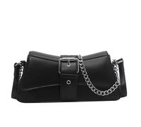 Sac BandoulièRe ChaîNe Sacs à bandoulière à chaîne for femmes, sacs à main et portefeuilles en cuir synthétique Pour Mariages, Cocktails, CéRéMonies(Black)