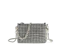 Sac BandoulièRe ChaîNe Sacs à main de luxe for femmes, sacs à strass, portefeuilles for femmes, mini sacs à bandoulière avec chaîne de fête Pour Mariages, Cocktails, CéRéMonies(Color1)