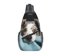 Sac Bandouliere Chiot Mignon Sac A Main Bandoulieres Anti-Vol Porté Épaule Travers Avec Bandoulière Réglable Sling Bag Pour Course À Pied Cyclisme Sport