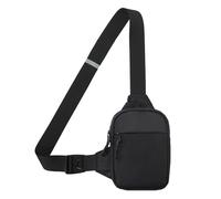 Sac bandoulière compact sac à main portable sac de messager petite taille sacs à dos course support de téléphone pour hommes femmes téléphone sac banane, Noir plus grand, En storlek