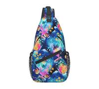 Sac Bandoulière Conte De Fées Abstrait De La Bouteille Magique Et De La Luciole Pliable Sac À Poitrine Étanche Bandouliere Pour École Femme Sport