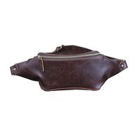 Sac bandoulière décontracté for Homme, Sac Banane en Cuir, Grande capacité, Vintage, for téléphone et Caisse enregistreuse, rétro