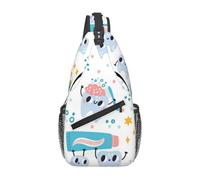 Sac bandoulière décontracté pour Homme avec Motif Dents Mignonnes, Petit Sac Dentaire Portable et Grande capacité