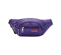 Sac bandoulière décontracté pour homme et femme pour téléphone portable Out-of-Home, Portefeuille ajusté imprimé Sacs de hanche tactiques (Violet, Taille unique)