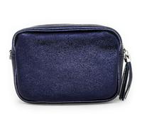 Sac bandoulière en cuir grainé LITTLE SEVILLE Bleu foncé irisé