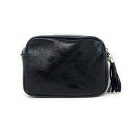 Sac bandoulière en cuir grainé LITTLE SEVILLE Noir irisé - OH MY BAG