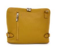 Sac bandoulière en cuir italien grainé MAMMA MIA - Jaune - OH MY BAG - Femme