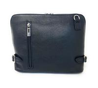 Sac bandoulière en cuir italien grainé MAMMA MIA Noir - OH MY BAG - Femme - Zippée - Bandoulière