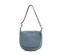 Sac bandoulière en cuir italien LITTLE CITIZEN Bleu glacier