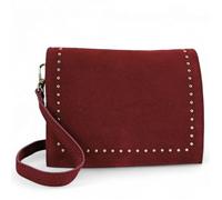 Sac bandoulière en cuir nubuck/daim LITTLE ITALY Rouge intense