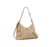 Desigual Sac à bandoulière Half Logo Raffia Leiria 39,5 cm Brun