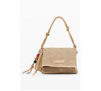 Desigual Sac à bandoulière Half Logo Raffia Venecia 23,5 cm beige