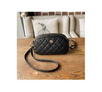 Sac bandoulière et étui pour téléphone portable Diamond Grid pour femme noir