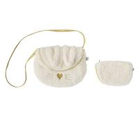 Sac bandouliere et porte monnaie Lapin ecru or