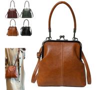 Sac BandoulièRe Femme à Fermoir Baiser,PoignéE SupéRieure，Marron