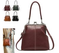 Sac BandoulièRe Femme à Fermoir Baiser,PoignéE SupéRieure，Rouge