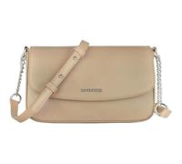 David Jones - Petit Sac Bandoulière Femme - Pochette Téléphone Portable Cuir PU Rigide - Sac à Main Porté Epaule Portefeuille - Besace Rectangle Sacoche Soirée Shopping Ville Mode - Beige