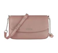 David Jones - Petit Sac Bandoulière Femme - Pochette Téléphone Portable Cuir PU Rigide - Sac à Main Porté Epaule Portefeuille - Besace Rectangle Sacoche Soirée Shopping Ville Mode - Rose